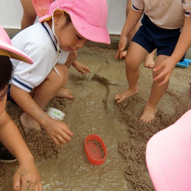 ＊　５歳児　水と砂　＊