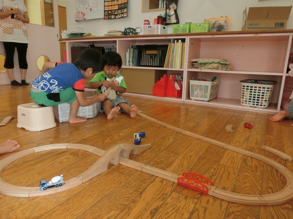 大きな道路作ったよ(*^^)v