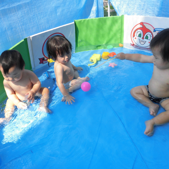 夏だ～(≧▽≦)！！  プールだ～(^o^)／！！ いそげ～( ｀ー´)ノ！！