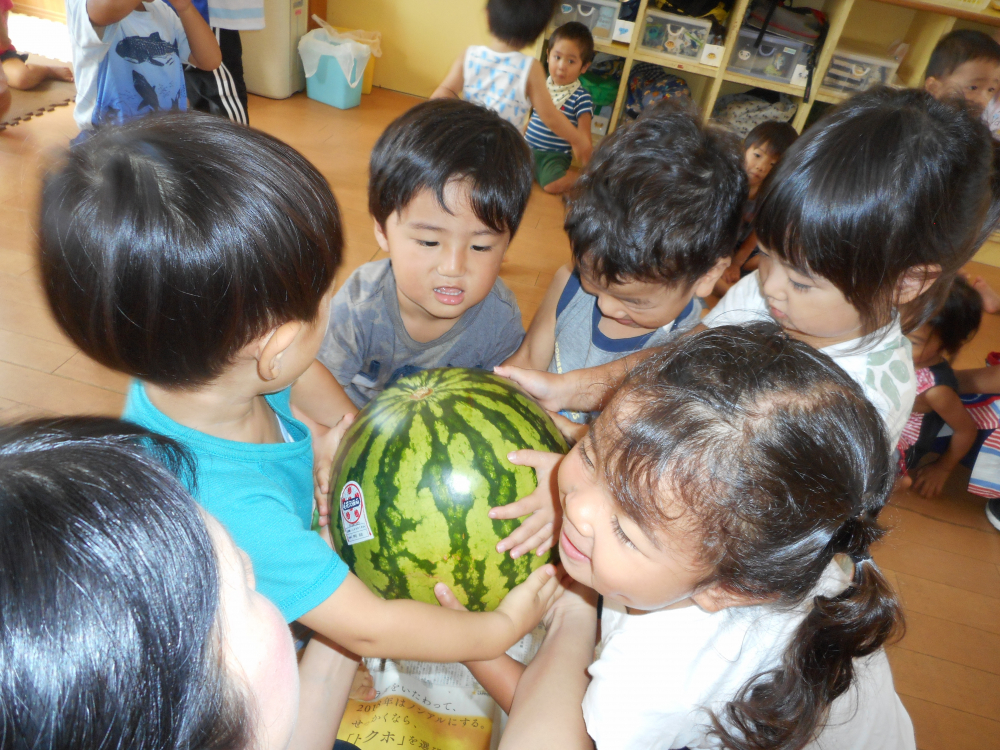 重たそうだけと・・・
みんなで持てるかな・・・?
落とすと割れちゃうよ~~~~