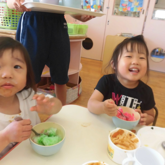 皆で・・かき氷