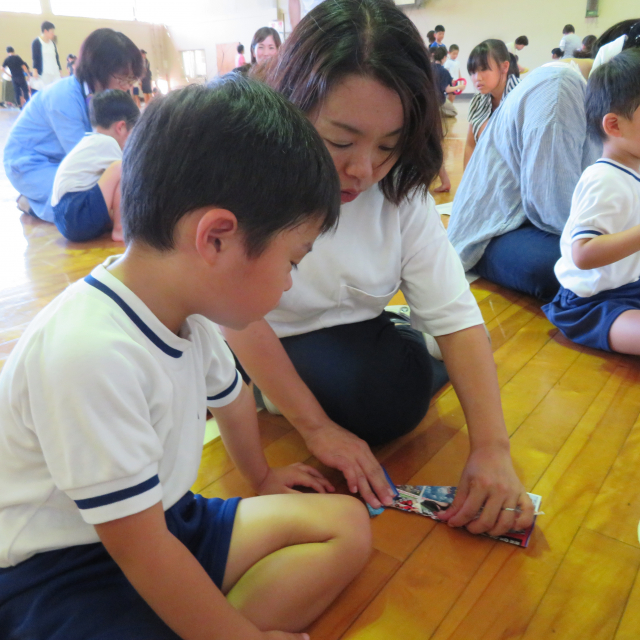 ＊　4歳児　お泊り保育のおもいで　①　＊