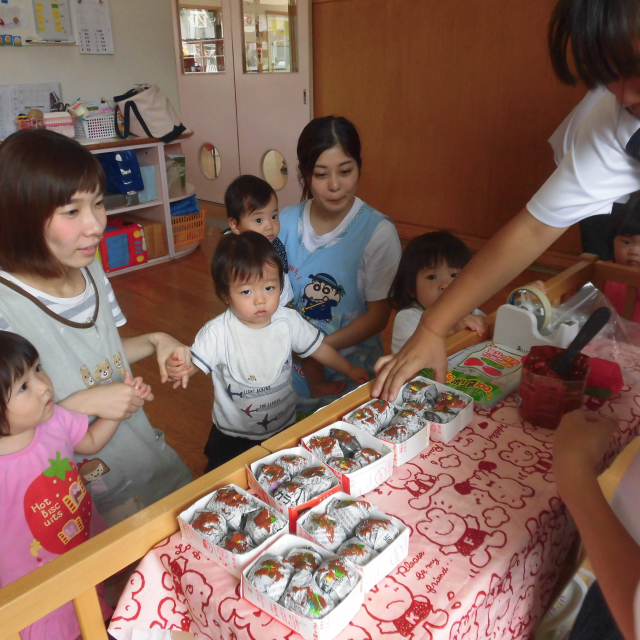 日比崎中学校のお兄ちゃん・お姉ちゃん達と秋祭りしたよヽ(^。^)ノ