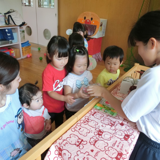 日比崎中学校のお兄ちゃん・お姉ちゃん達と秋祭りしたよヽ(^。^)ノ 