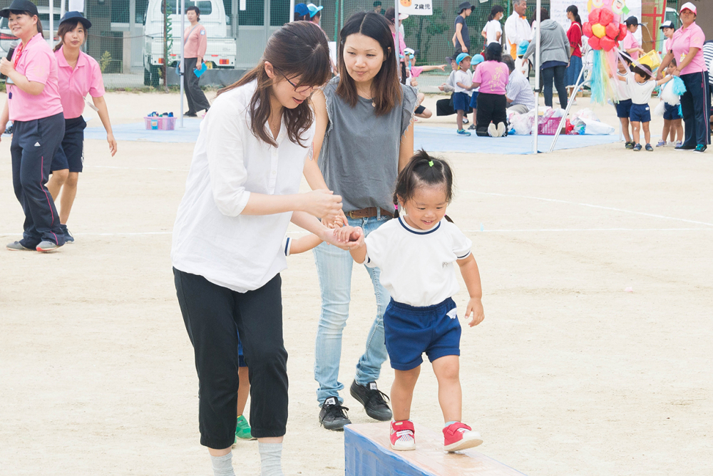 お母さんと一緒に頑張ってます(*^^)v