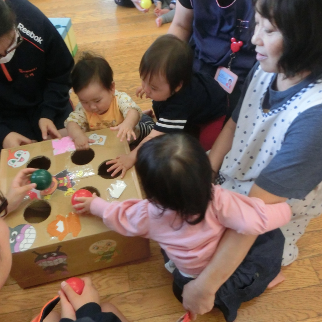 日比崎中学校3年1組のお兄ちゃん・お姉ちゃんが保育園に遊びに来てくれました(*^^)v 