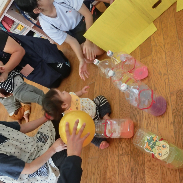 日比崎中学校3年1組のお兄ちゃん・お姉ちゃんが保育園に遊びに来てくれました(*^^)v 