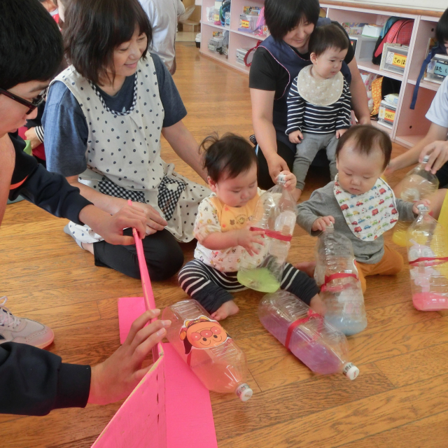 日比崎中学校3年1組のお兄ちゃん・お姉ちゃんが保育園に遊びに来てくれました(*^^)v 
