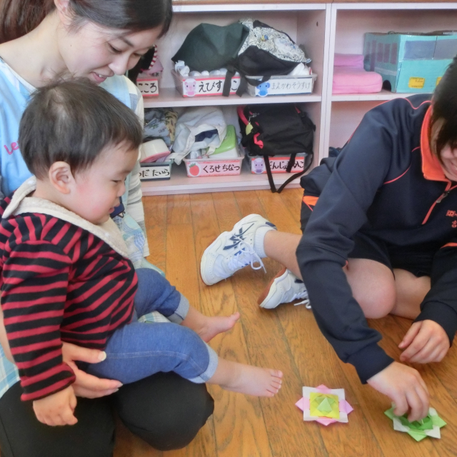 日比崎中学校３年２組のお兄ちゃん・お姉ちゃんが保育園に遊びに来てくれたよ(^.^)/~~~ 
