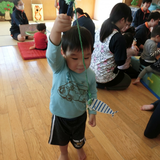 日比崎中学校３年２組のお兄ちゃん・お姉ちゃんが保育園に遊びに来てくれたよ(^.^)/~~~ 
