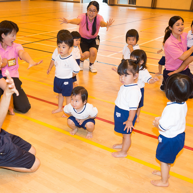 ０・１歳児さんだけの運動会