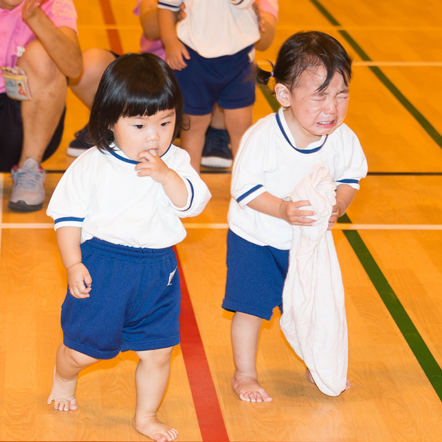 ０・１歳児さんだけの運動会