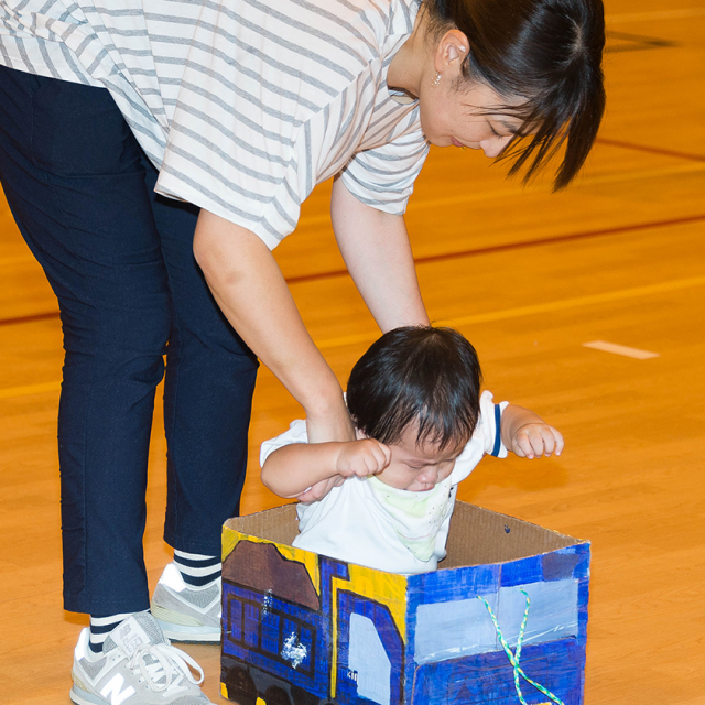 ０・１歳児さんだけの運動会