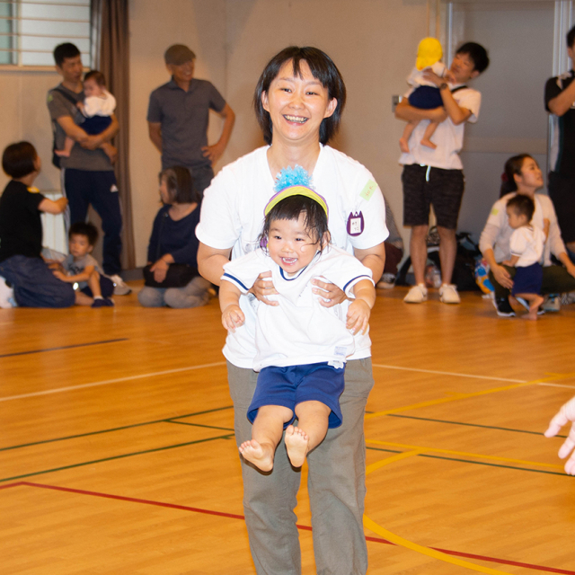 ０・１歳児さんだけの運動会