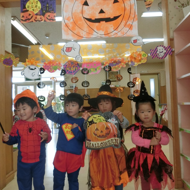 ハロウィンで仮装しちゃった(≧▽≦)