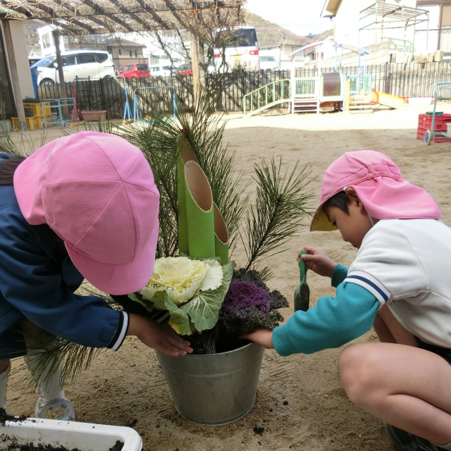 新年の準備　5歳児