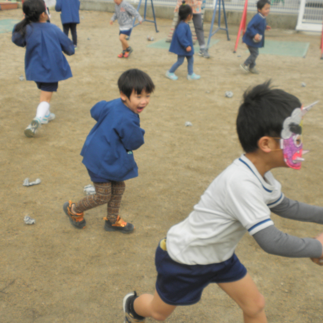 ＊　3・４・５歳児　おにはそと　ふくはうち　＊