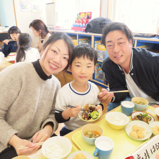 ＊　5歳児　保育参加（給食）　（ゆめはうす認定こども園）　＊