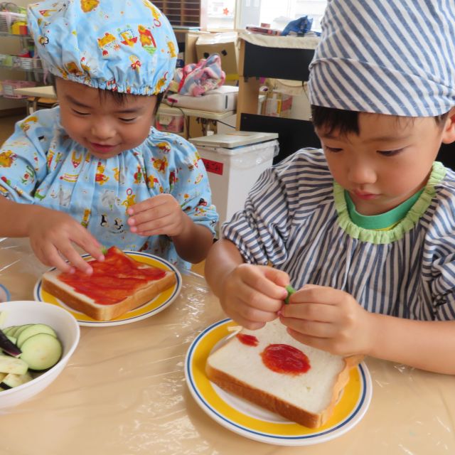 ＊　5歳児　お料理教室（ゆめはうす認定こども園）　＊