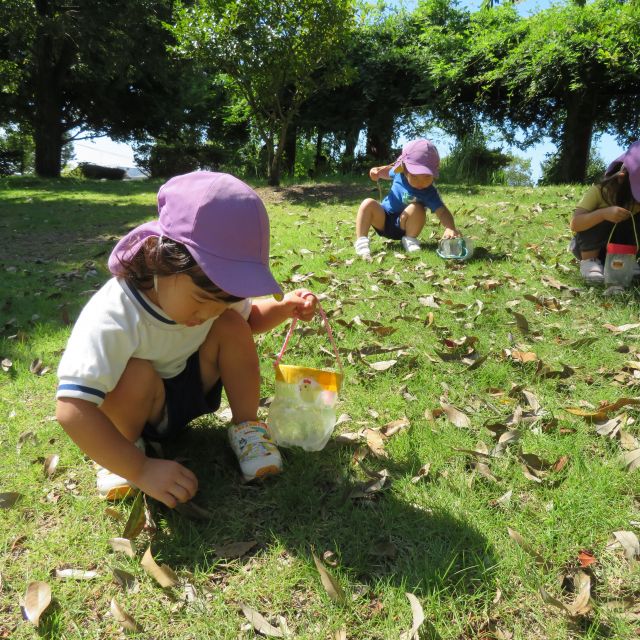 ＊　２歳児　秋を見つけに　＊