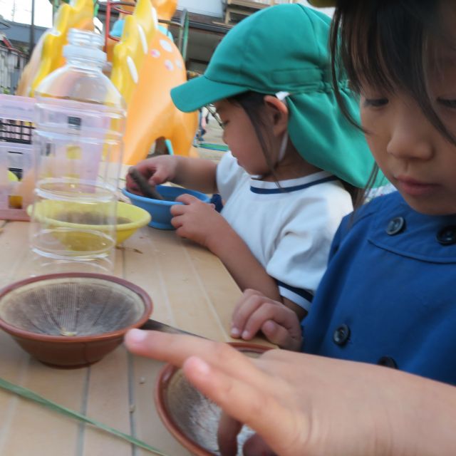 稲穂を使い　　＊5歳児＊