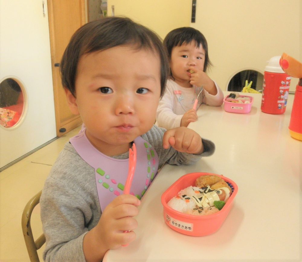 ヒヨコくみさんもお弁当とっても美味しそう！

いつも以上にもりもり食べました。