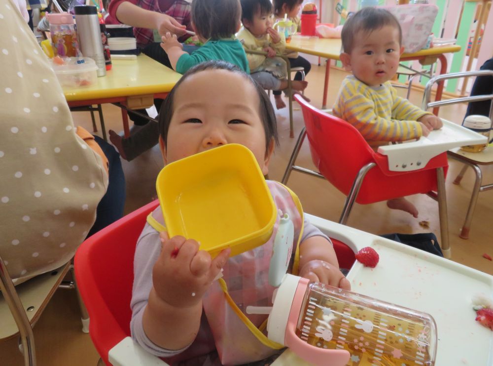 ごちそうさまでした♪
　　　　みてみて！！完食～♡