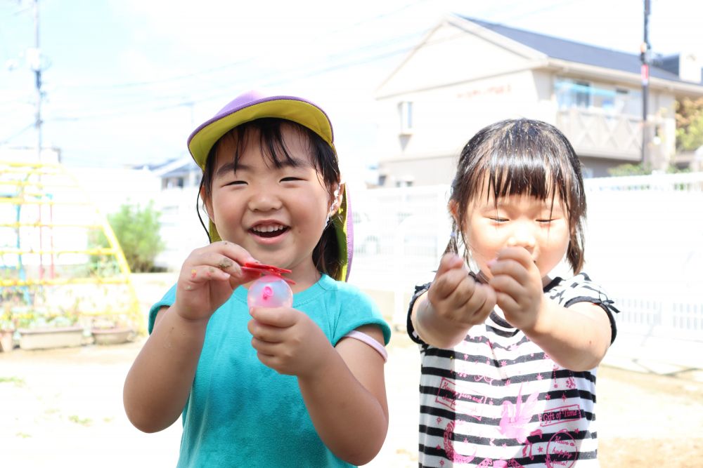 ━　あ、割れた！　━

このあと２人顔を見合わせて笑い合う♡

