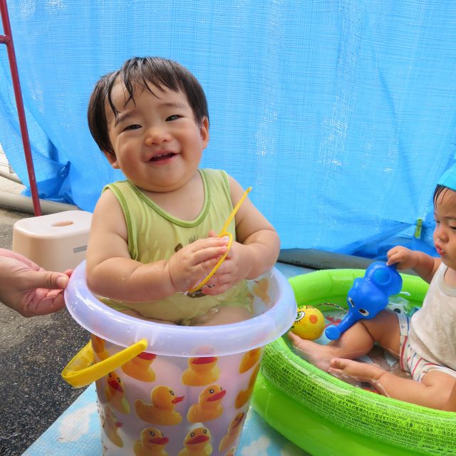 水遊び　大好き♡　～ウサギぐみ～②