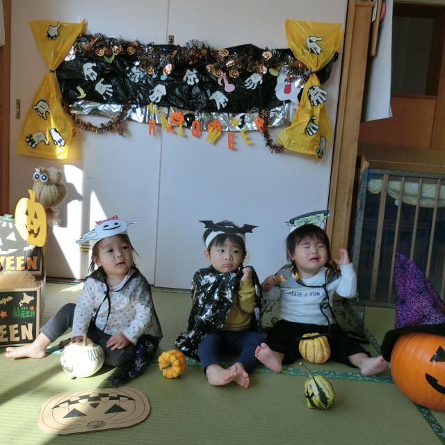 ０歳児さんの・・記念写真🎃