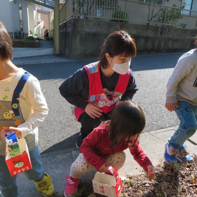 ２歳児さん・・初めての・・お散歩🚶