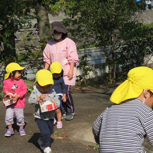 ２歳児さん・・初めての・・お散歩🚶第２弾