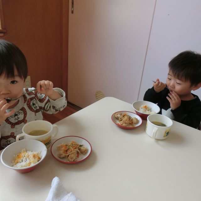 1歳児さんも・・・いっぱい食べたよ(*^O^*い