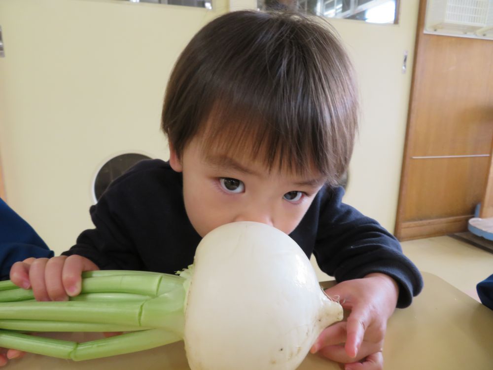 みんな興味津々！
「においがする・・・クンクン・・・」
