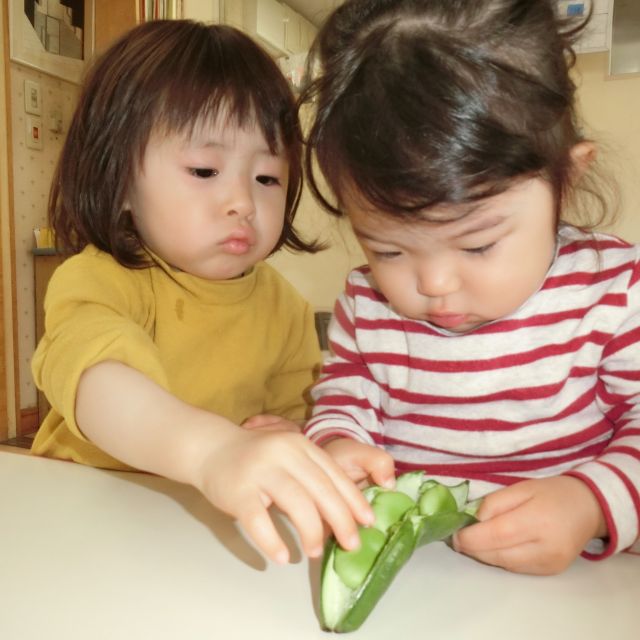 食育の日《そらまめ》～ヒヨコ組1歳児～