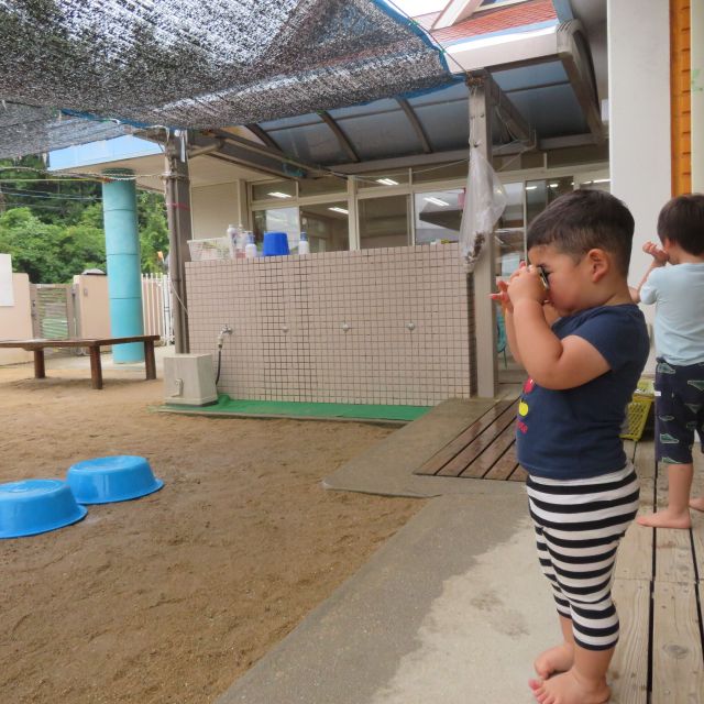 雨の音　～2歳児　クマ組～