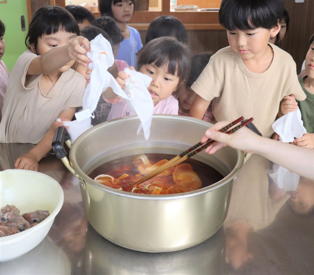 煮出し具合もちょうど良いようです

ガーゼをつけます♡

どんな風になるんだろう？
ワクワクが止まりません‥