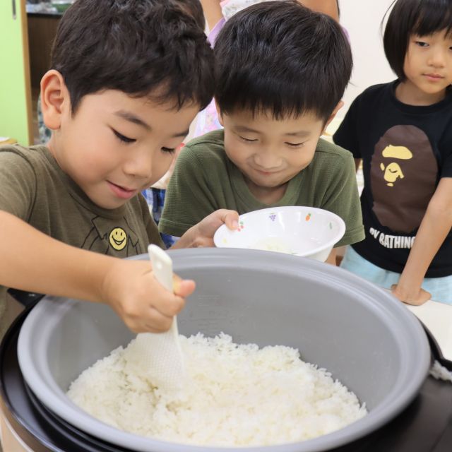 ＊　５歳児　お泊まり保育【夜ご飯】　＊