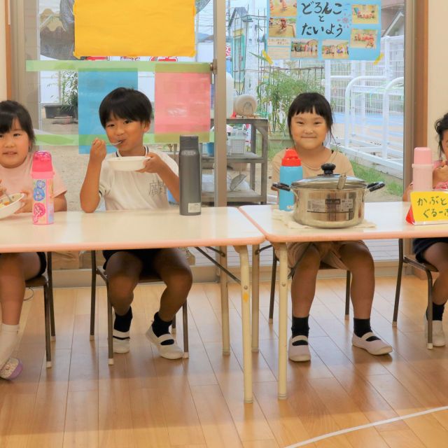 ＊　５歳児　お泊まり保育【夜ご飯】　＊