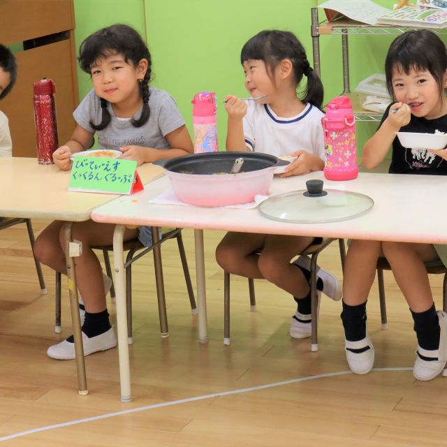 ＊　５歳児　お泊まり保育【夜ご飯】　＊