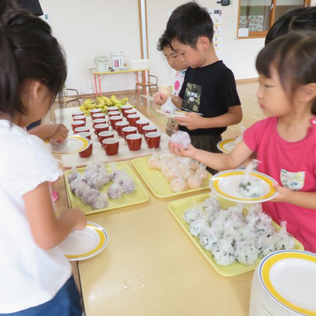 ＊　５歳児　お泊まり保育【あさ】　＊