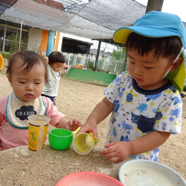 お外遊び大好き　　　～0歳児　ウサギ組～