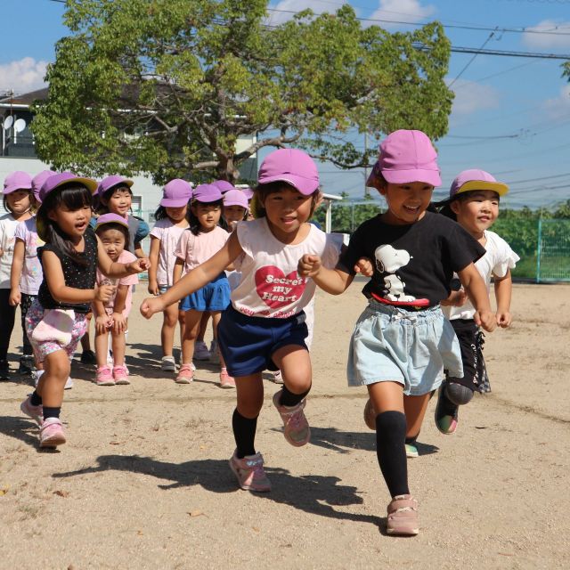 ＊　４歳児　運動会に向けて　かけっこ①　＊