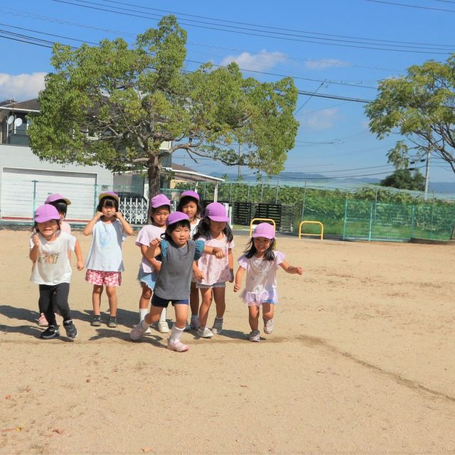 ＊　４歳児　運動会に向けて　かけっこ②　＊