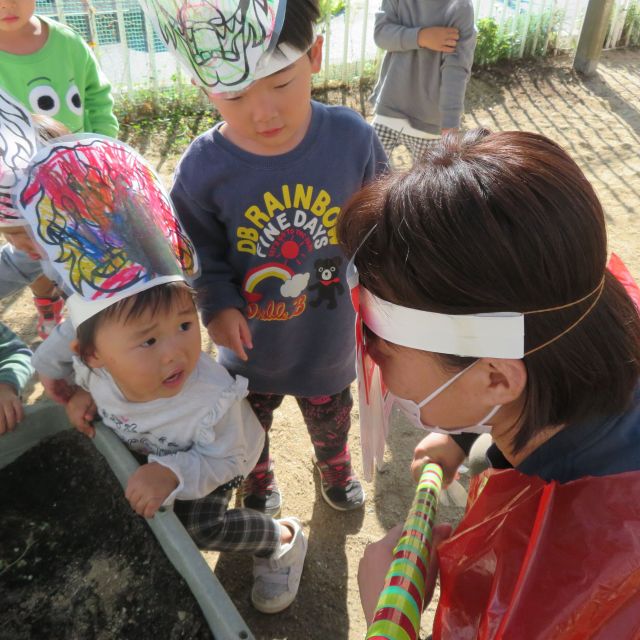 ベッチャーごっこ　～2歳児　クマ組～