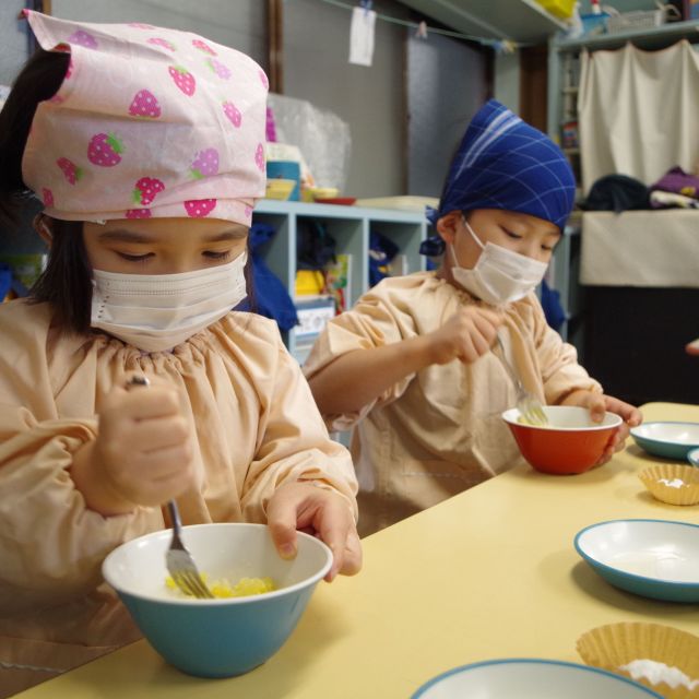 ＊　4歳児　クッキング　（門田認定こども園）　＊