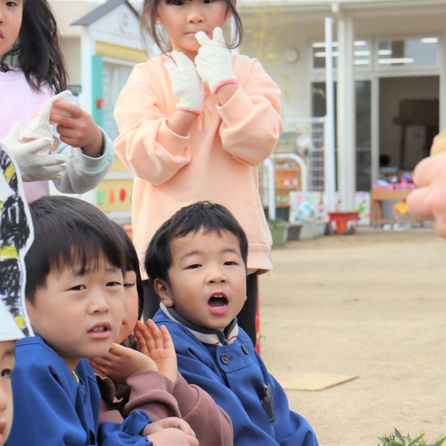 ＊　４歳児　菜園　＊