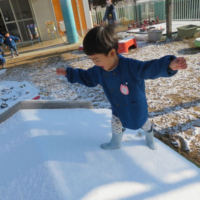 ゆきあそび　～2歳児　クマぐみ～