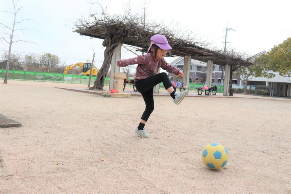 園庭でも遊べますが、公園はやっぱり子ども達にとって特別です

