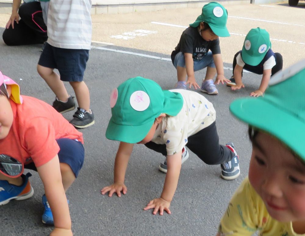 カエルに変身して
ベイタウンの企業さんの所で踊りを披露🐸

企業の皆さんからは
　「癒やされるわ～💗」と大好評✨